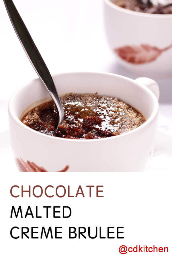 Chocolate Malted Creme Brulee Recipe