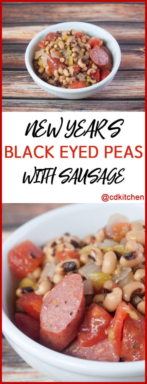 New Year's Black Eyed Peas with Sausage Recipe | CDKitchen.com