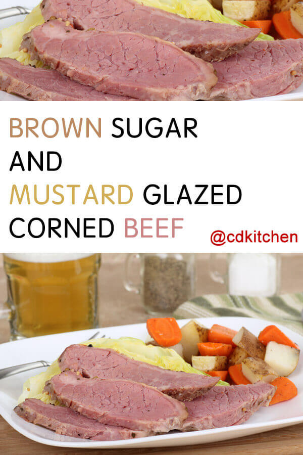 Brown Sugar and Mustard Glazed Corned Beef Recipe | CDKitchen.com