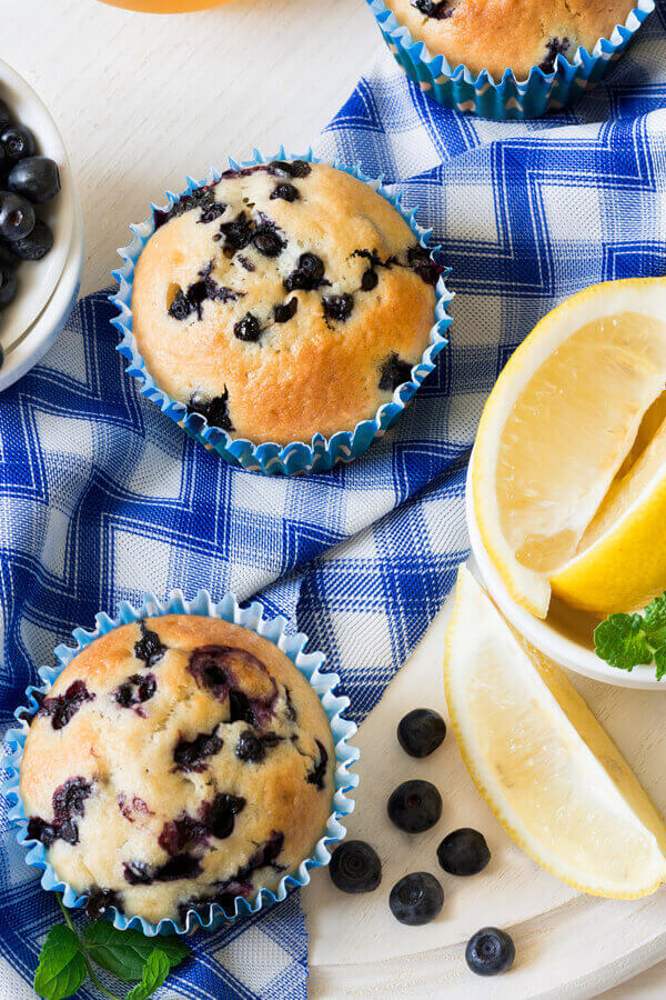 Double Lemony Blueberry Muffins Recipe