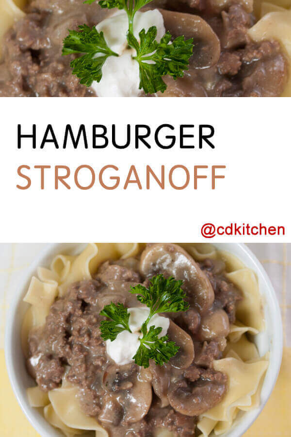 Hamburger Stroganoff Recipe