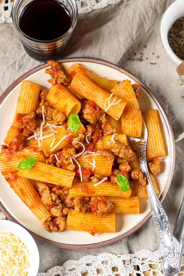 Rigatoni Bolognese Recipe