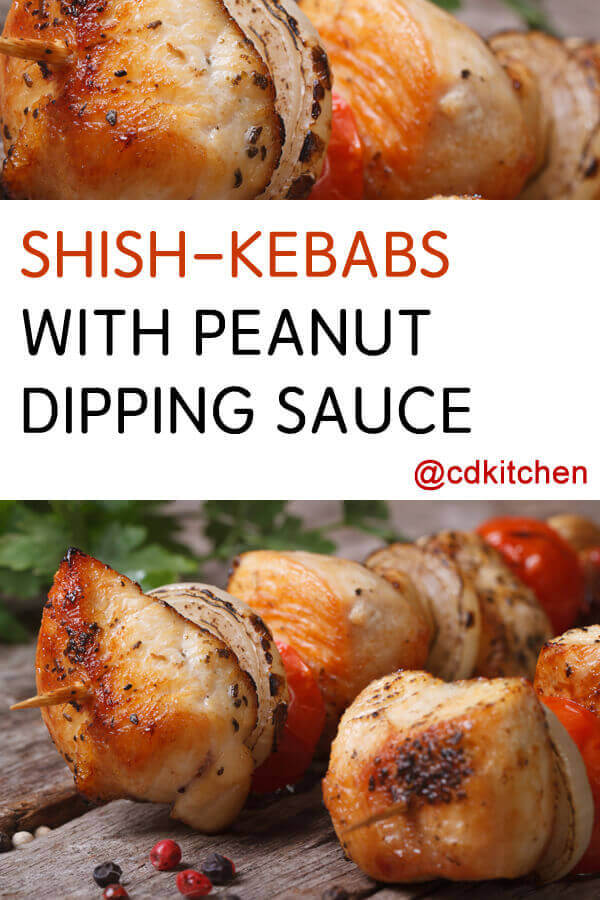 Shish-Kebabs with Peanut Dipping Sauce Recipe