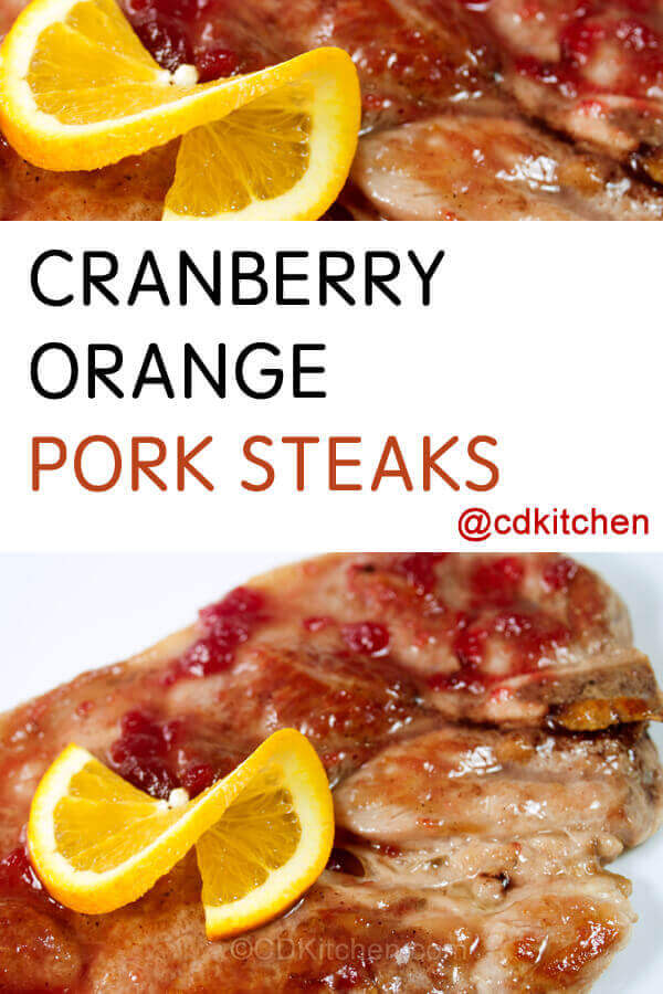 Cranberry-Orange Pork Steaks Recipe