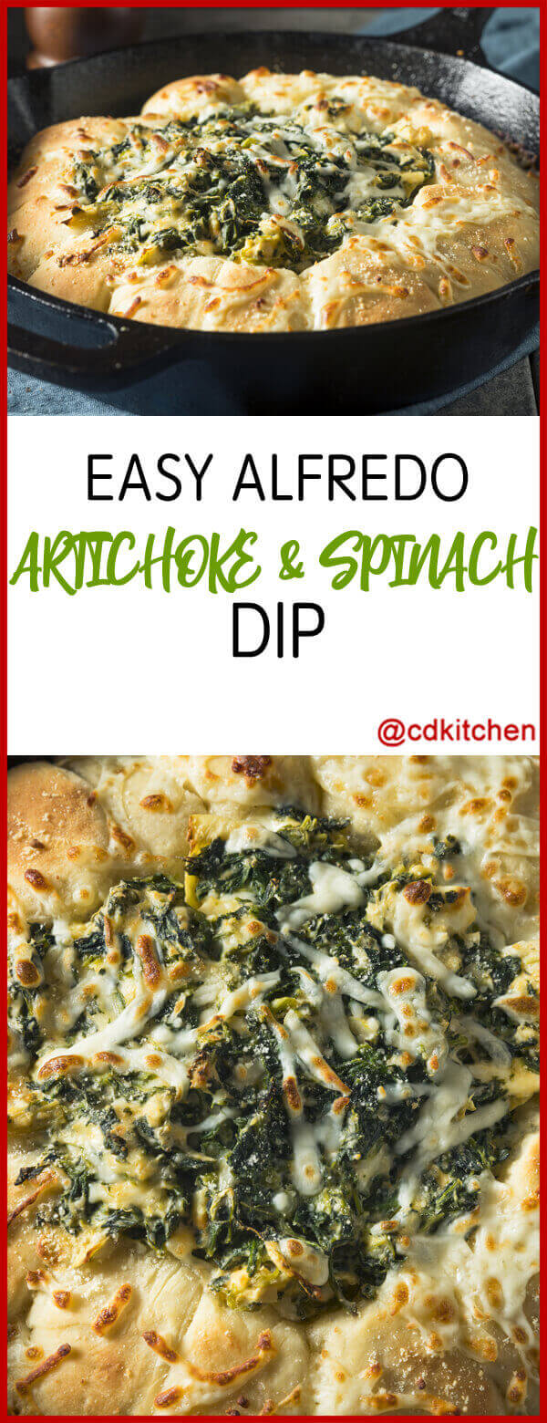 Easy Alfredo Artichoke & Spinach Dip Recipe