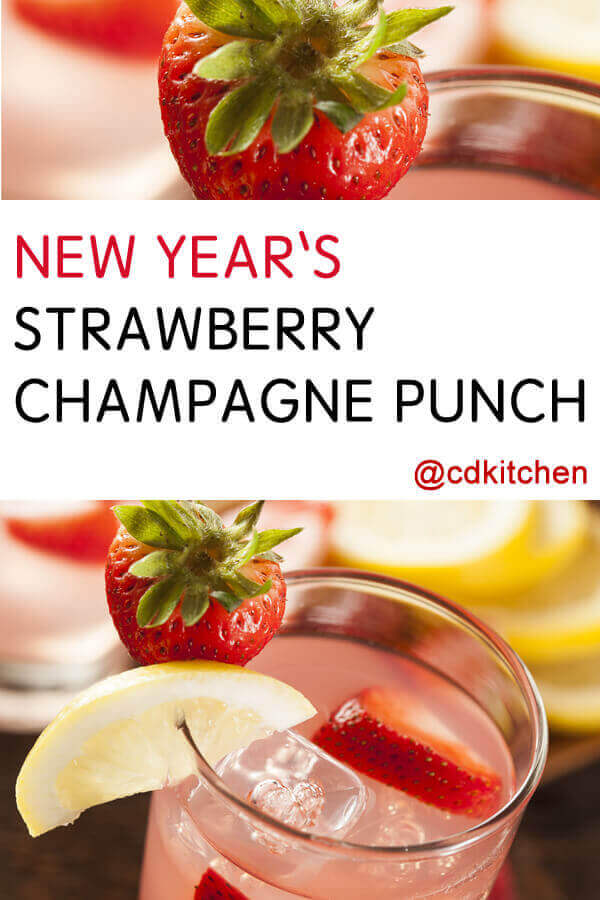 Strawberry-Lemonade Champagne Punch Recipe | CDKitchen.com