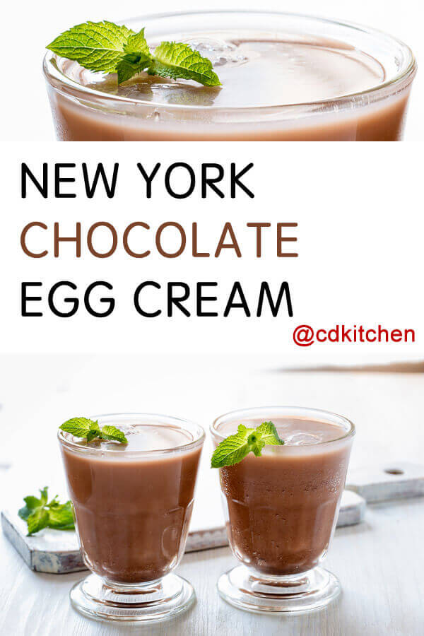 New York Chocolate Egg Cream Recipe
