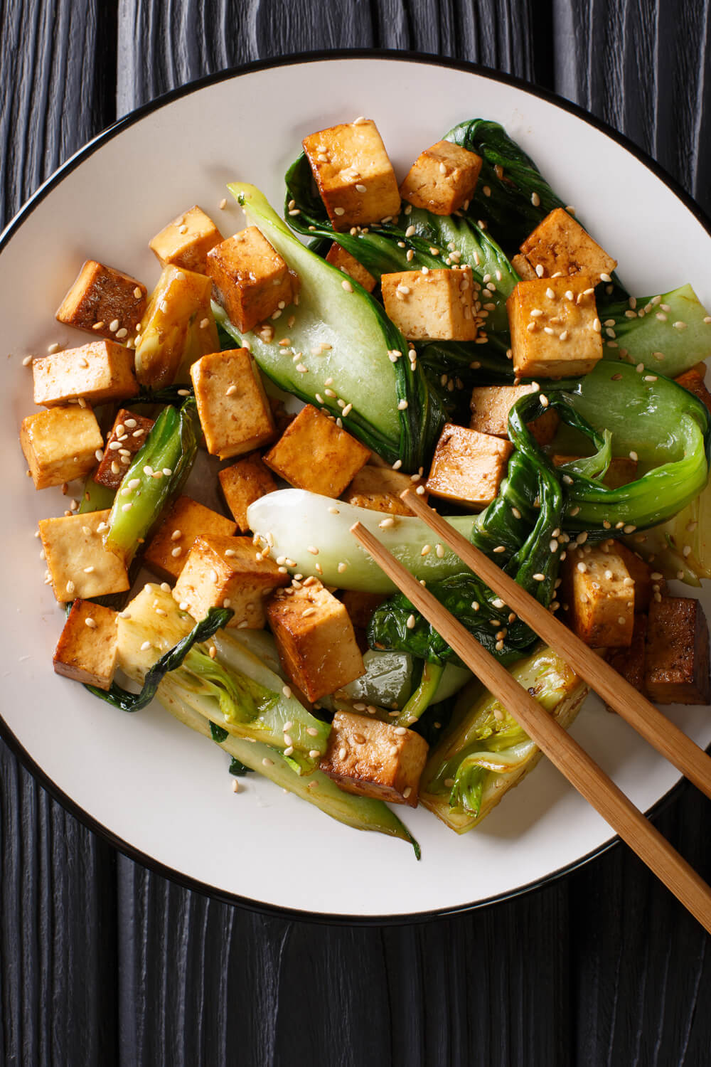 Baby Bok Choy And Tofu Stir-Fry Recipe | CDKitchen.com