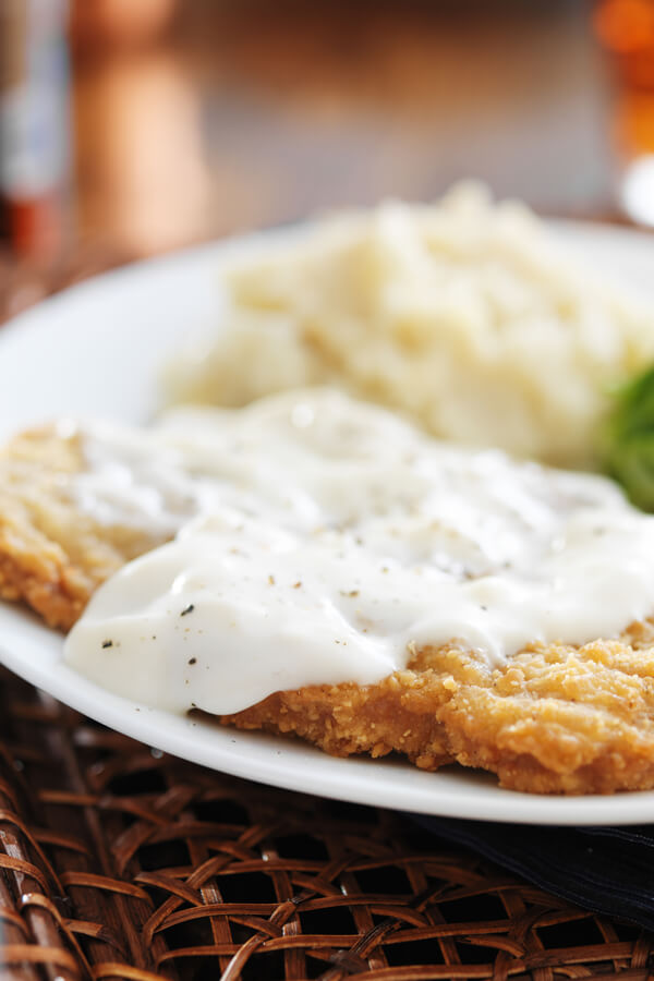 Chicken Fried Steak With Cracked Pepper Gravy Recipe CDKitchen Com