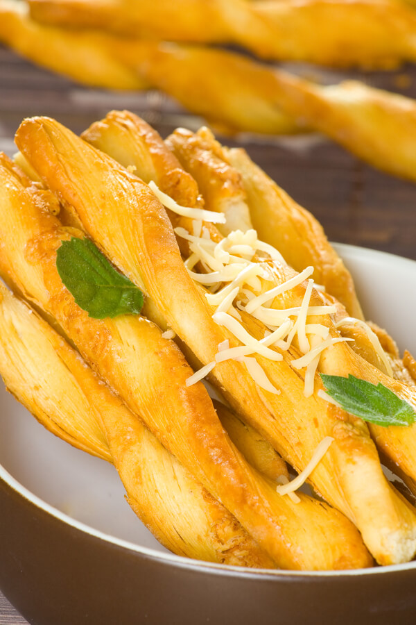 Black Pepper and Parmesan Breadsticks Recipe