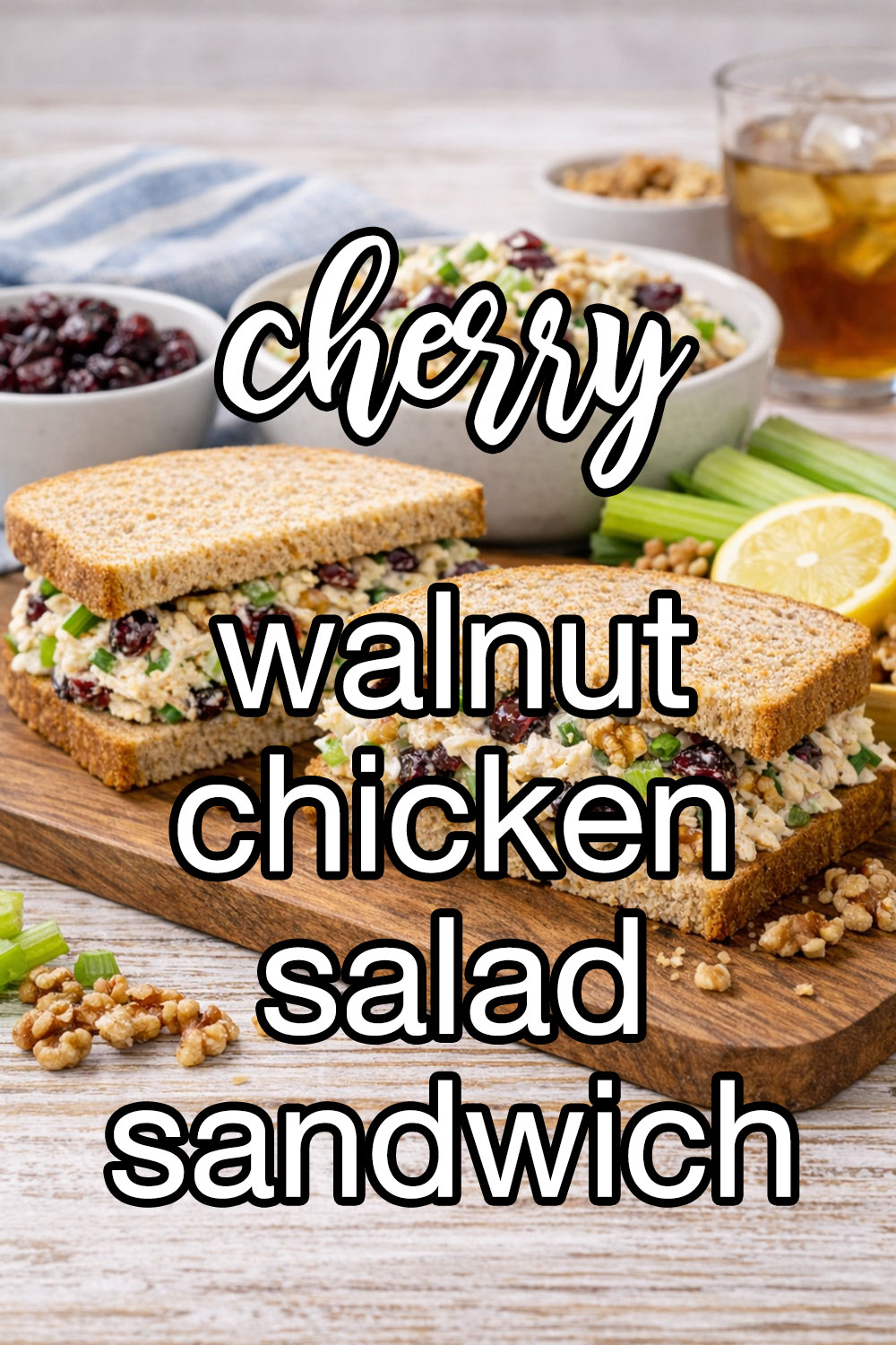 Cherry-Walnut Chicken Salad Sandwiches Recipe