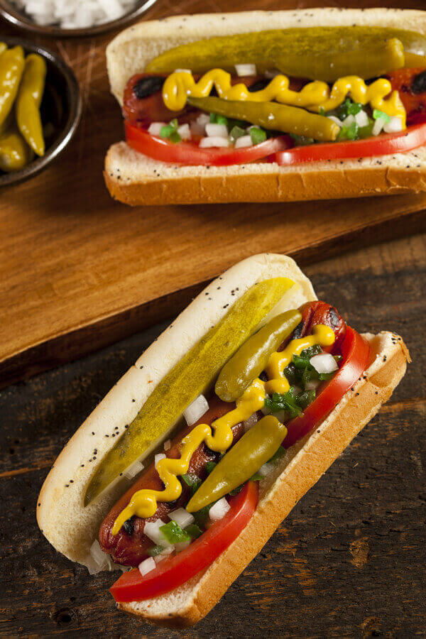 Classic Chicago Hot Dog Recipe | CDKitchen.com