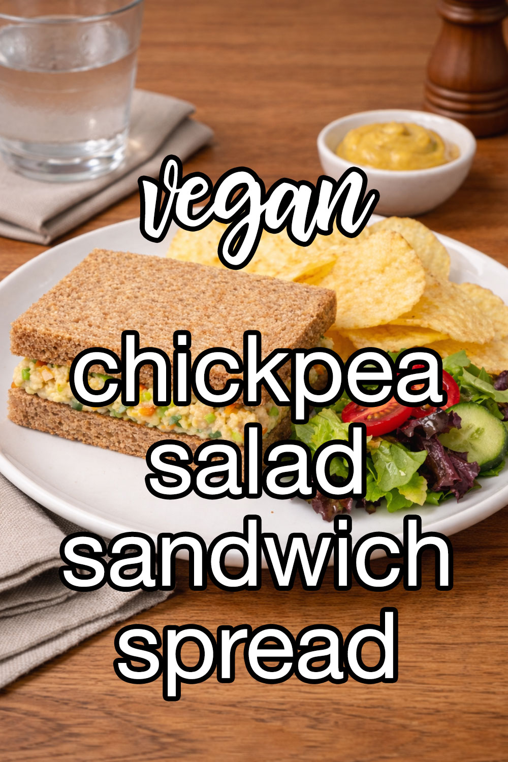 Vegan Chickpea (Garbanzo Bean) Salad Sandwich Spread Recipe