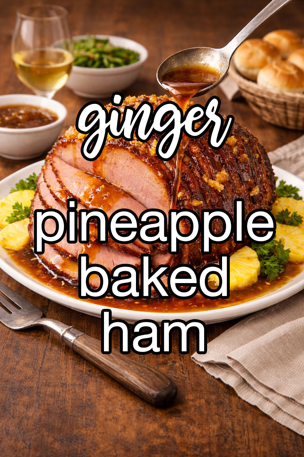Baked Ham With Ginger-Pineapple Glaze Recipe