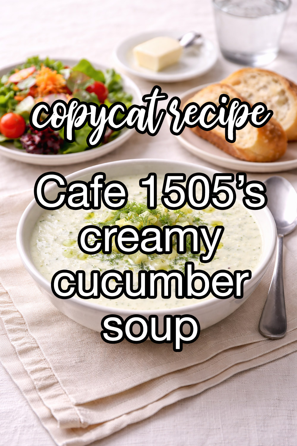 Cafe 1505 Creamy Cucumber Soup Recipe