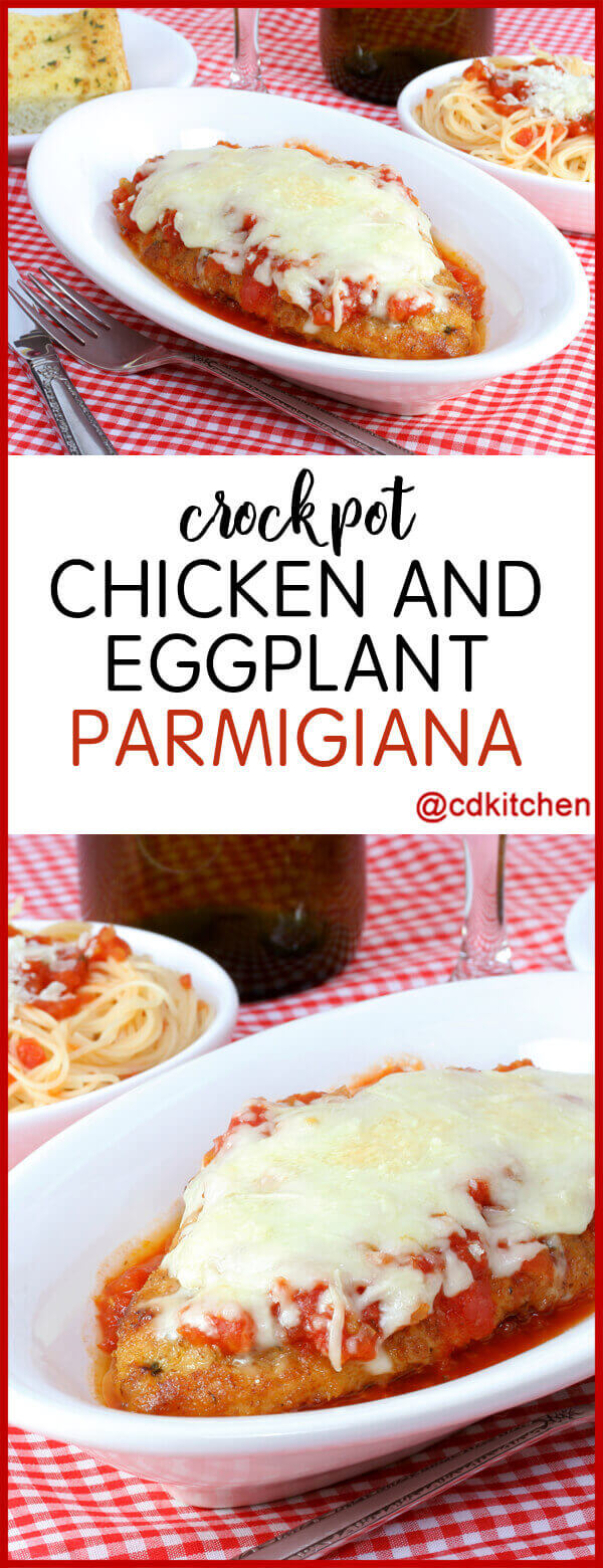 Crock Pot Chicken And Eggplant Parmigiana Recipe | CDKitchen.com