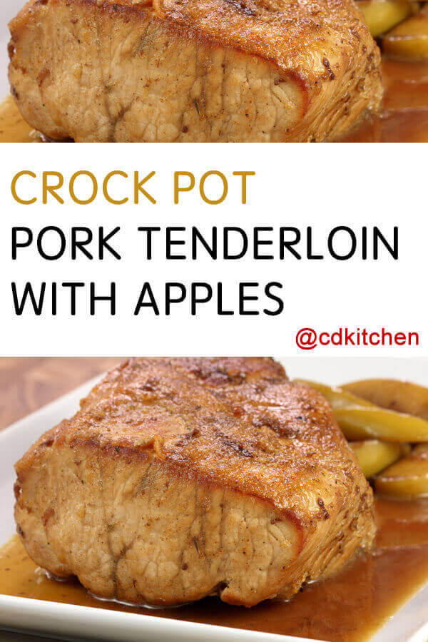 Crock Pot Pork Tenderloin with Apples Recipe from CDKitchen.com