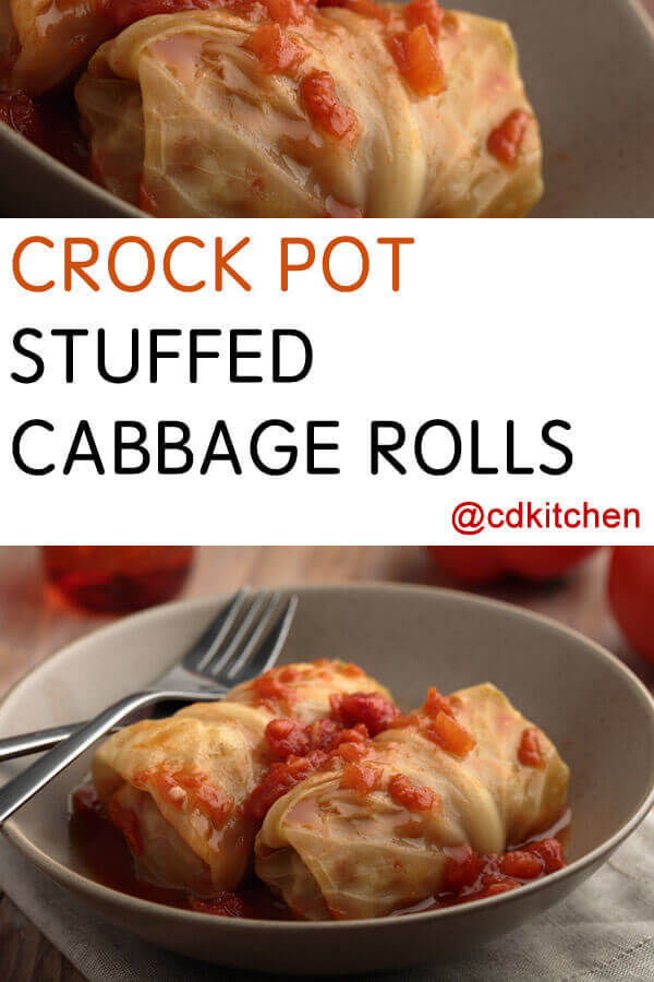 Crock Pot Stuffed Cabbage Rolls Recipe | CDKitchen.com