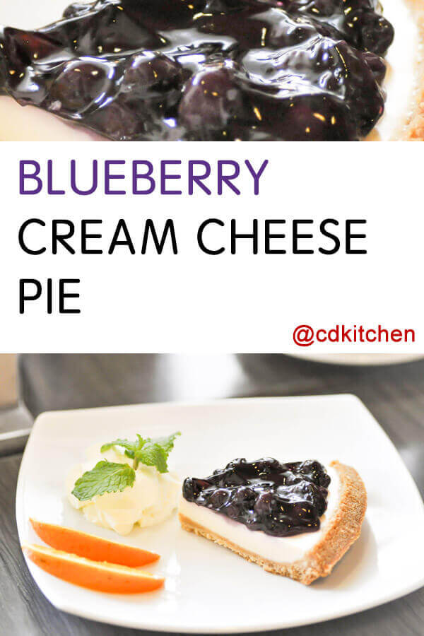 Blueberry Cream Cheese Pie Recipe | CDKitchen.com