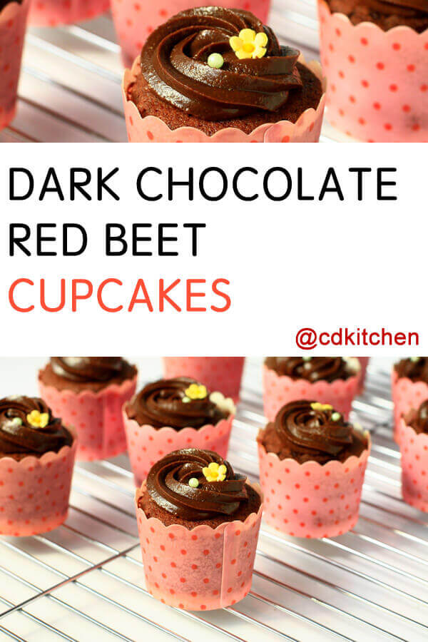 Dark Chocolate Red Beet Cupcakes Recipe