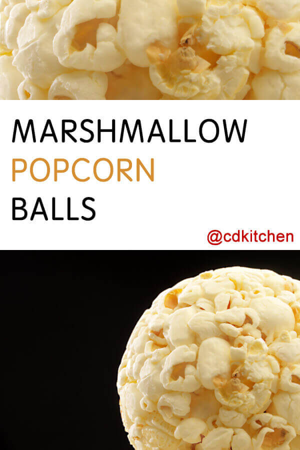 Marshmallow Popcorn Balls Recipe | CDKitchen.com