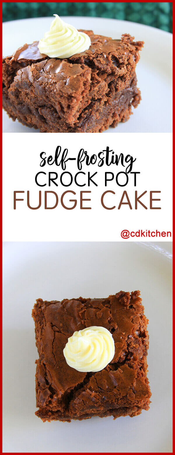 Self-Frosting Fudge Cake Recipe