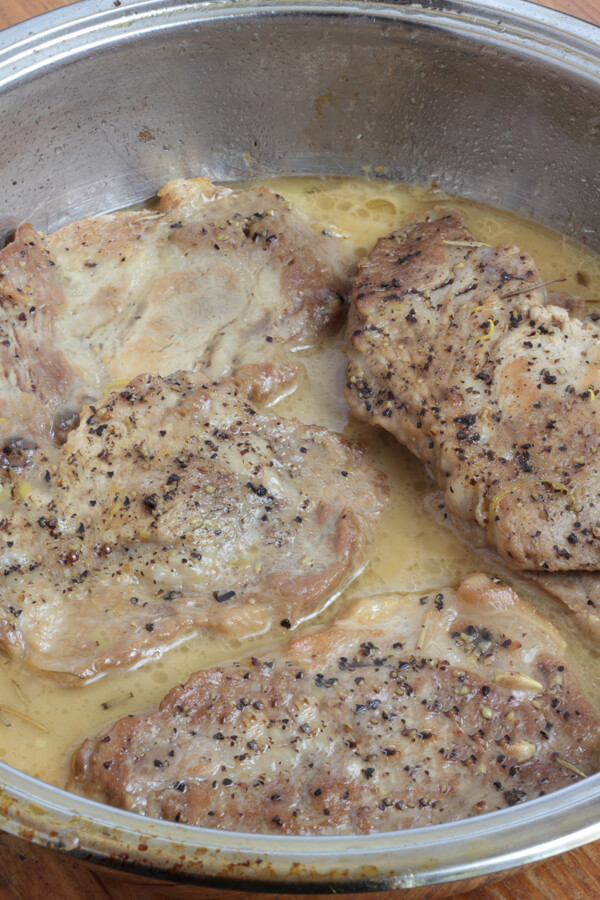 Skillet Pork Chops And Chicken Noodle Soup Recipe | CDKitchen.com