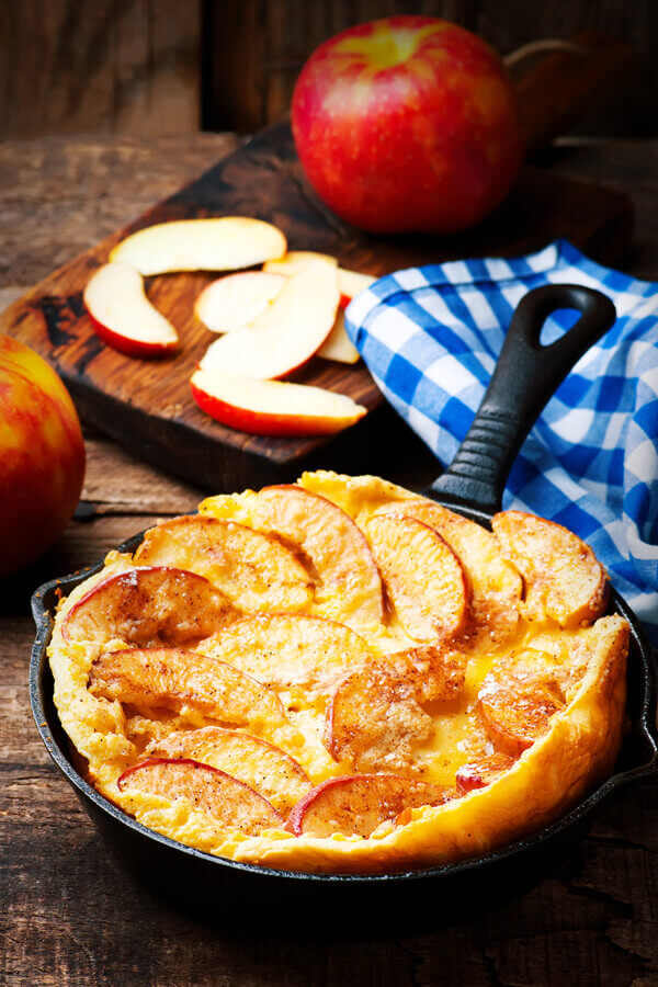 Apple Pecan Skillet Pancakes Recipe
