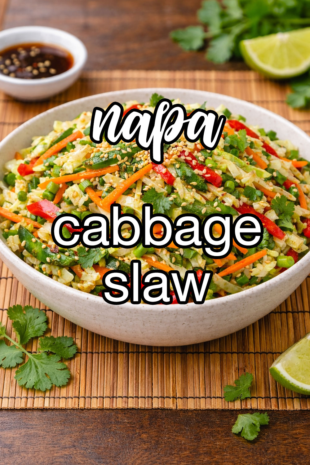 Asian Napa Cabbage Slaw With Sesame Seeds Recipe