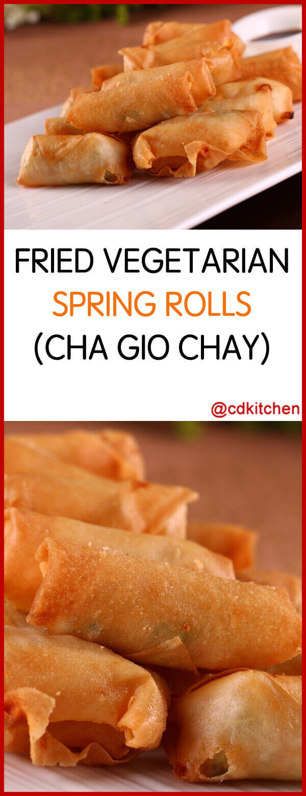 Fried Vegetarian Spring Rolls (Cha Gio Chay) Recipe | CDKitchen.com