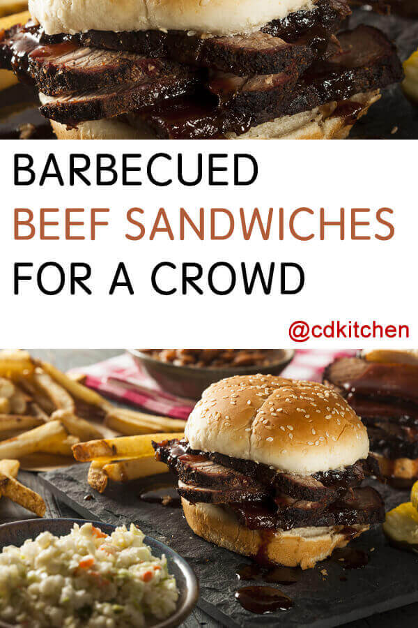 Barbecued Beef Sandwiches For A Crowd Recipe | CDKitchen.com