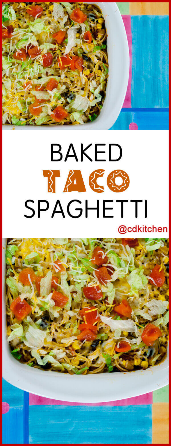 Baked Taco Spaghetti Recipe