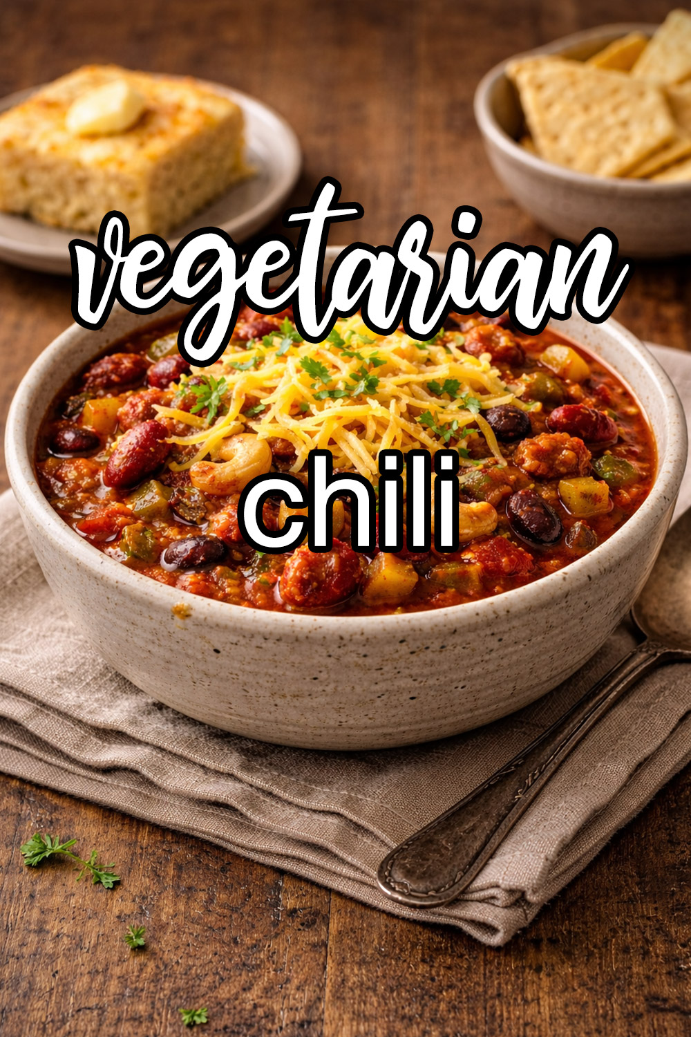 Vegetarian Chili With Raisins And Cashews Recipe