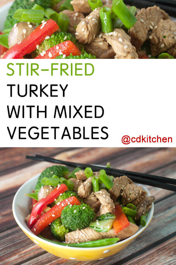 Stir-Fried Turkey with Mixed Vegetables Recipe