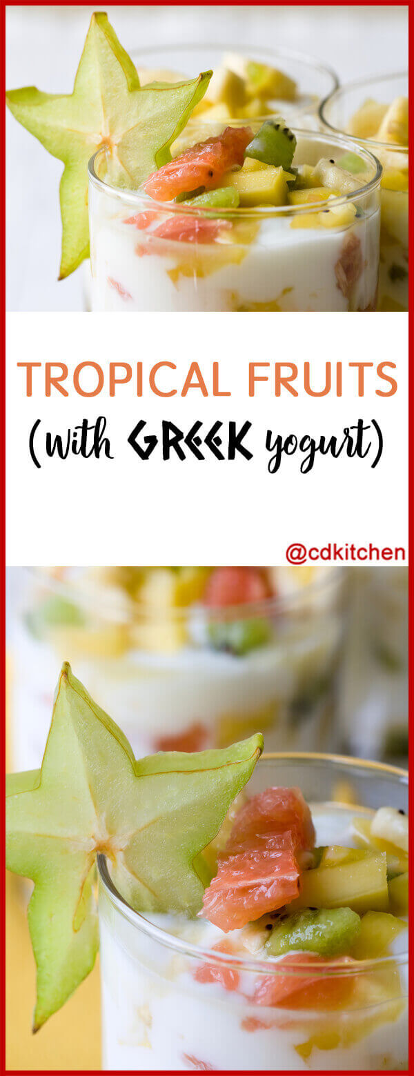 Tropical Fruits with Greek Yogurt Recipe