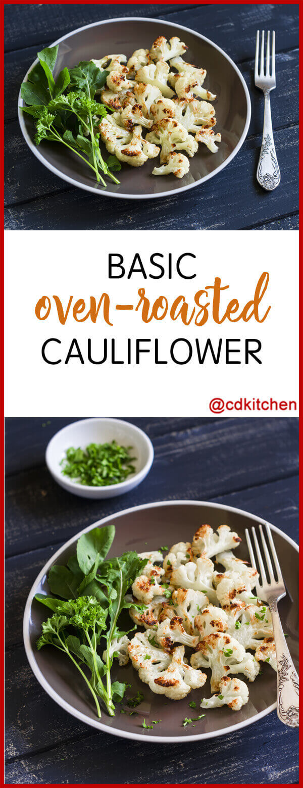 Basic Oven-Roasted Cauliflower Recipe
