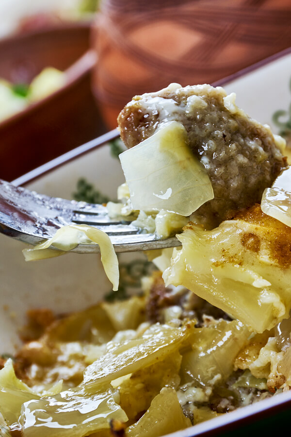 Bratwurst Sauerkraut And Potato Casserole Recipe 