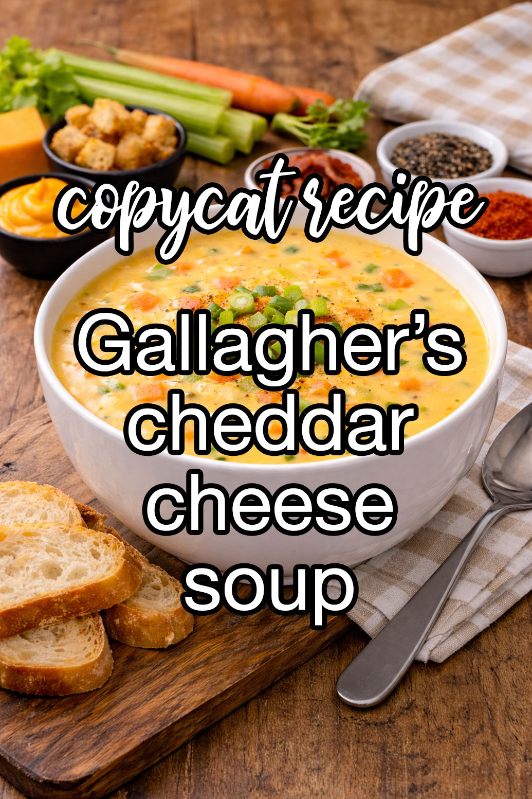 Gallagher's Cheddar Cheese Soup Recipe