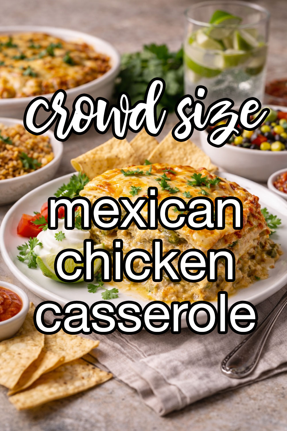 Mexican Chicken and Green Chile Casseroles Recipe