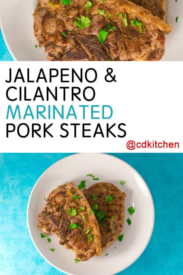 Pork Steaks Marinated With Jalapeno Chiles And Cilantro Recipe