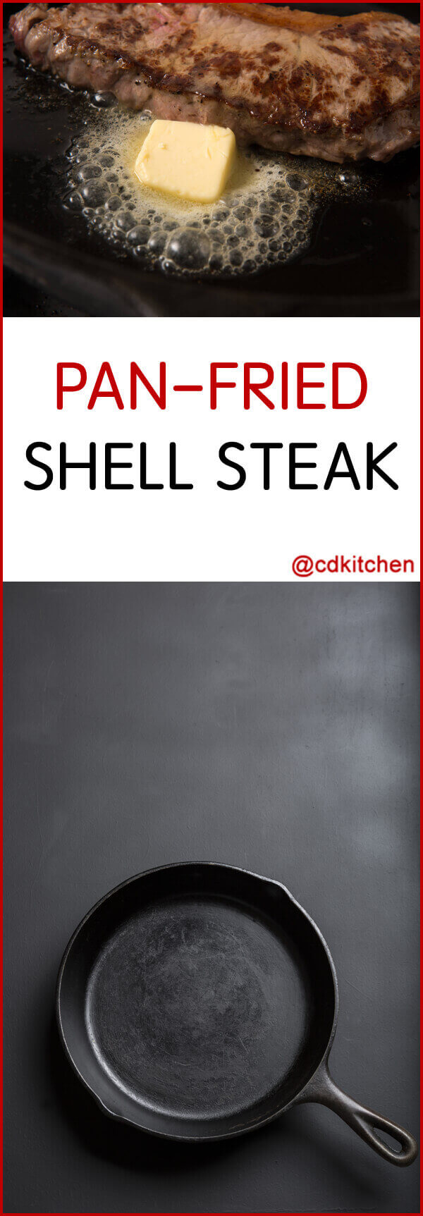 Pan-Fried Shell Steak Recipe