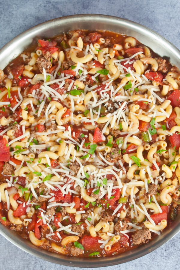 Cafeteria-Style Mexican Macaroni Skillet Recipe | CDKitchen.com