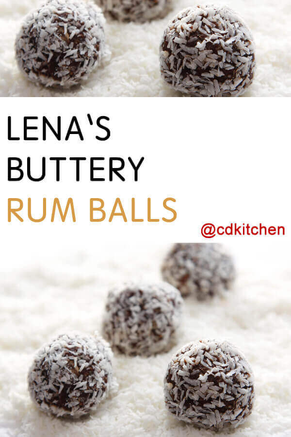 Lena's Buttery Rum Balls Recipe