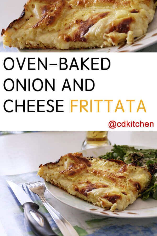 Oven-Baked Onion And Cheese Frittata Recipe
