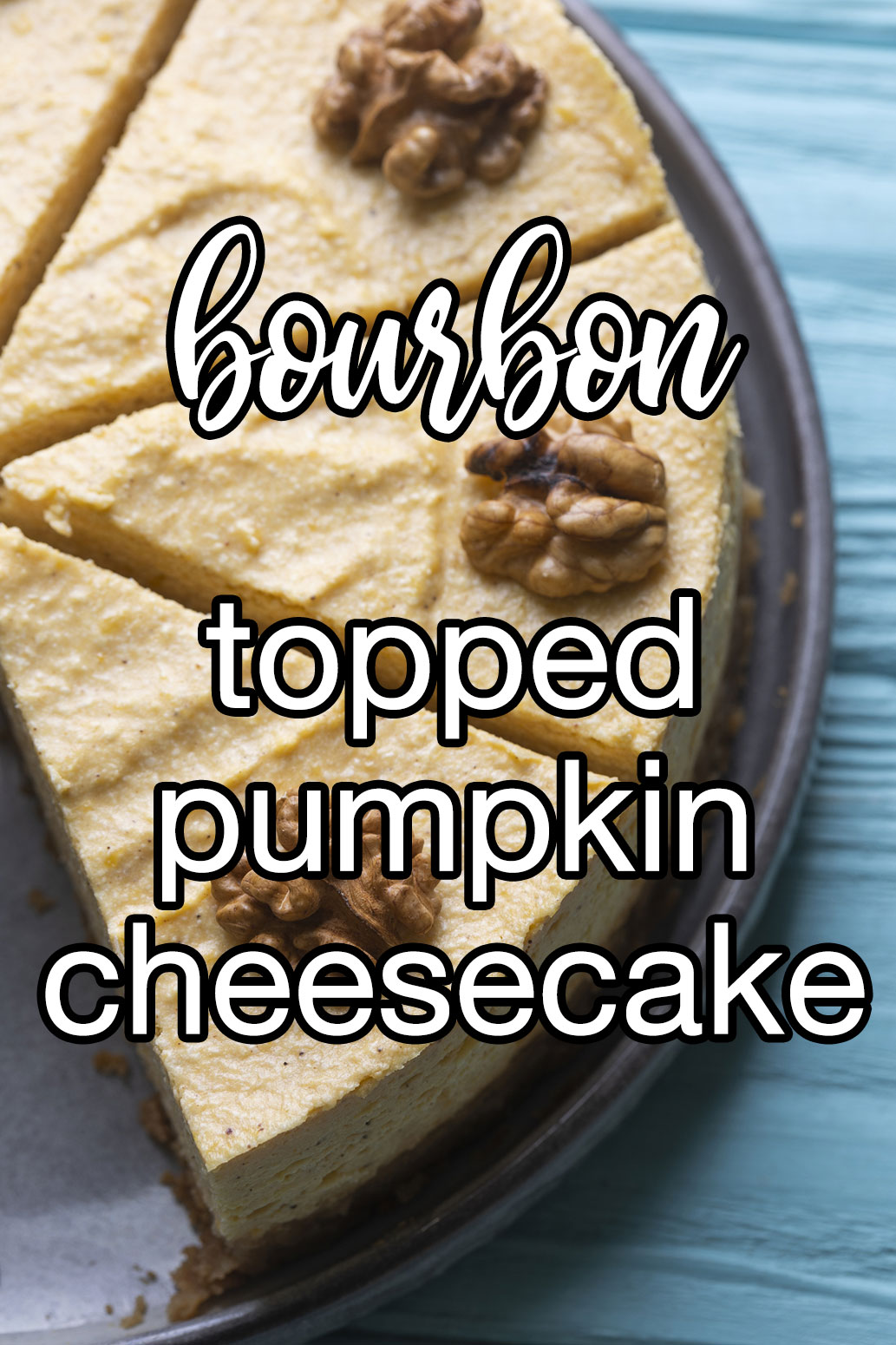 Pumpkin Cheesecake With Bourbon Sour Cream Topping Recipe
