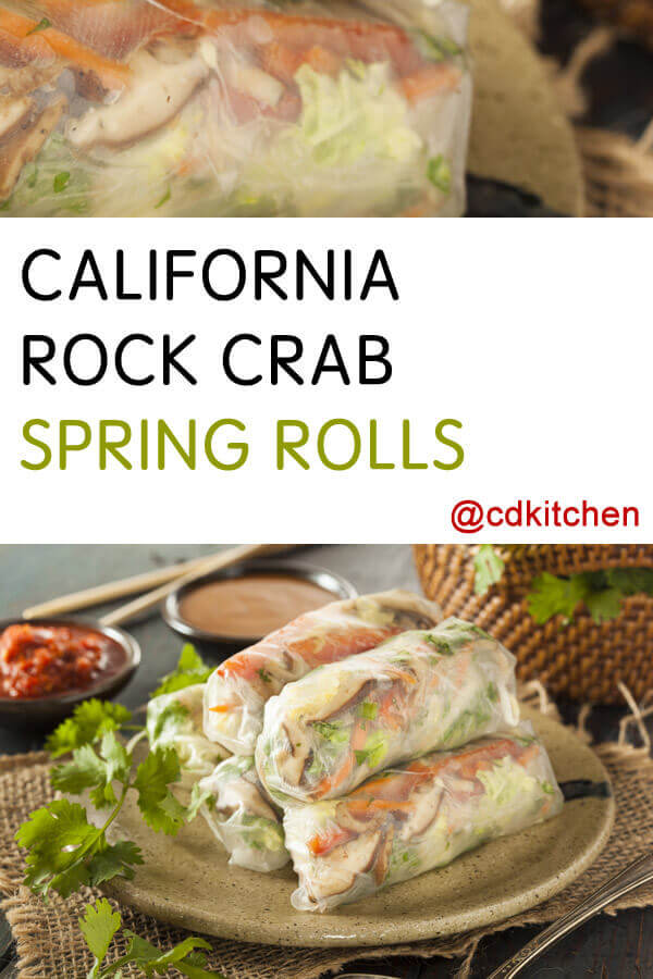 California Rock Crab Spring Rolls With Plum Dipping Sauce Recipe