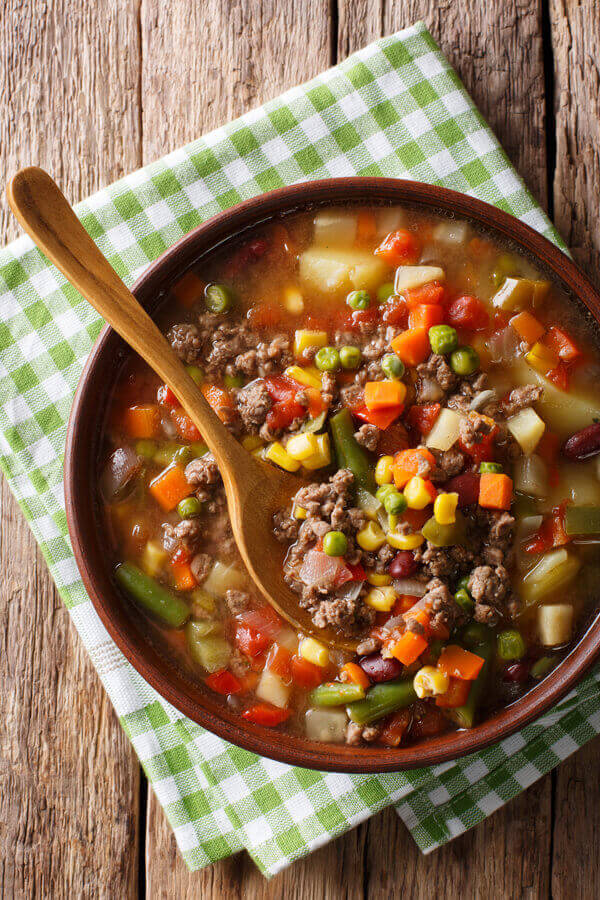 Easy Ground Beef Soup Recipe | CDKitchen.com