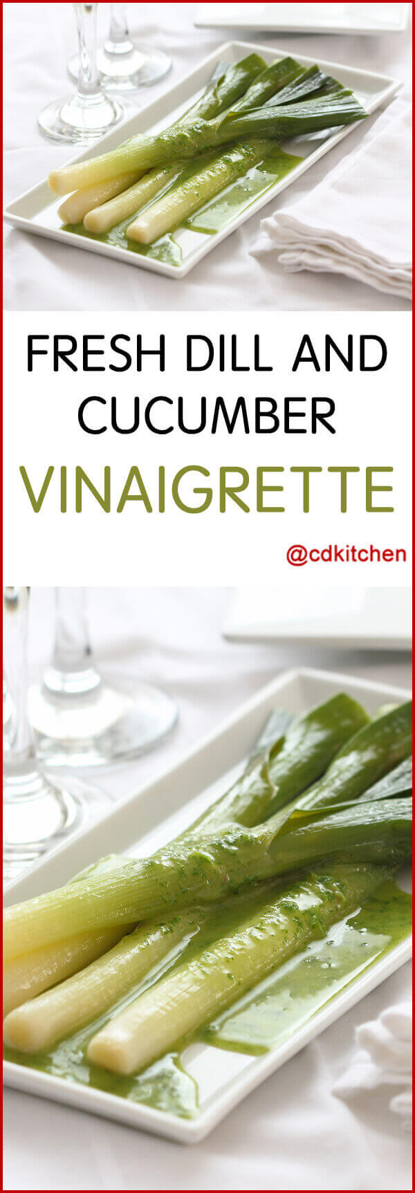 Fresh Dill And Cucumber Vinaigrette Recipe