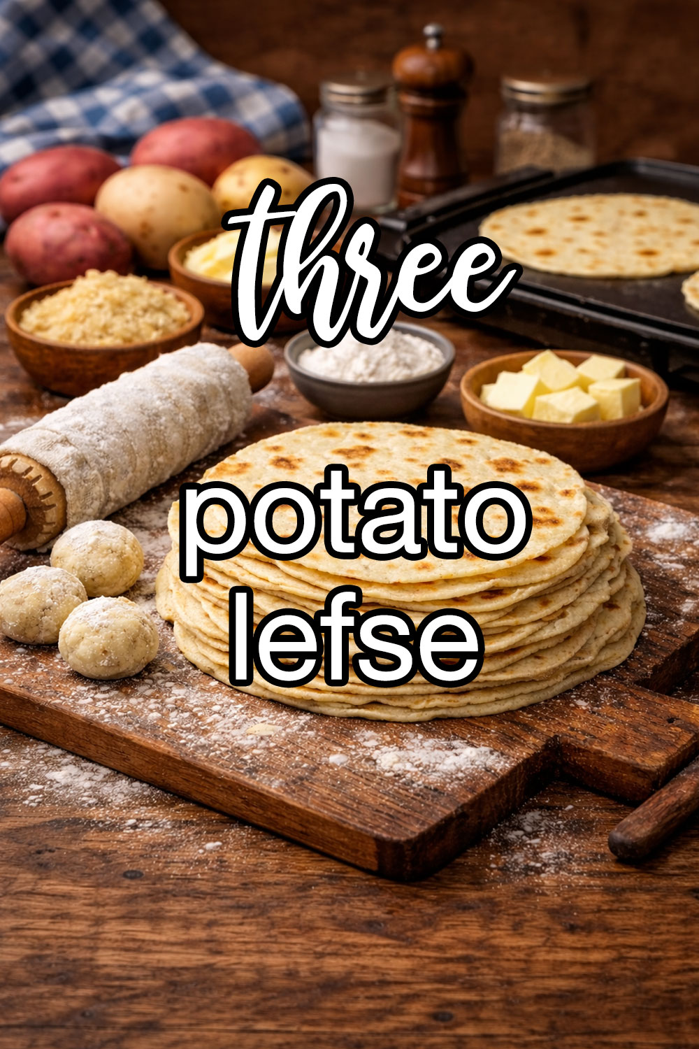 Norwegian Three Potato Lefse Recipe