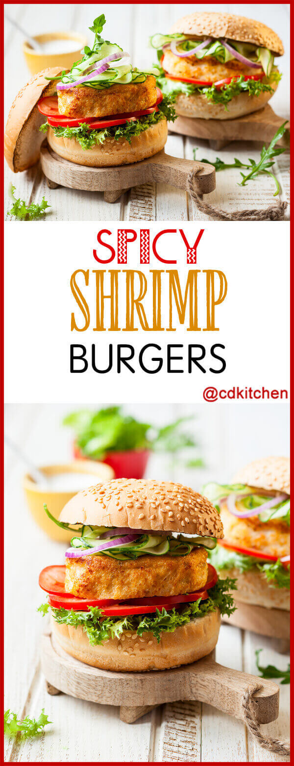 Spicy Shrimp Burgers Recipe | CDKitchen.com